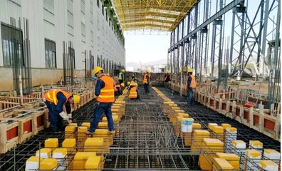 攀钢高端钛材制造基地建设全速跑